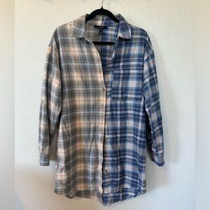 Long flannel top